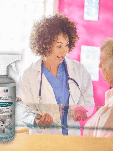PUREMANENT Schnelldesinfektion 1000 ml in der Arztpraxis