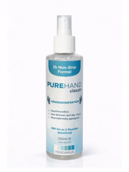 PUREHAND Classic 250 ml Händedesinfektion ohne Alkohol in der Sprühflasche