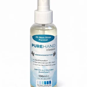 PUREHAND Classic 100 ml Händedesinfektion ohne Alkohol in der Sprühflasche