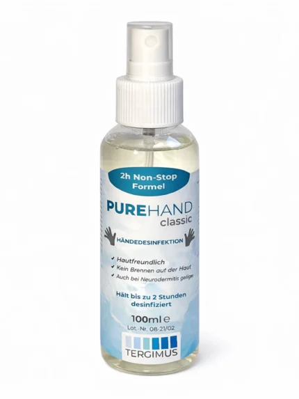 PUREHAND Classic 100 ml Händedesinfektion ohne Alkohol in der Sprühflasche