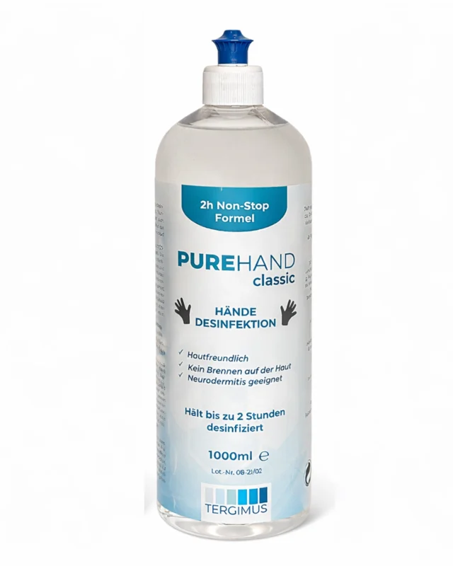 PUREHAND Classic 1000 ml Händedesinfektion ohne Alkohol
