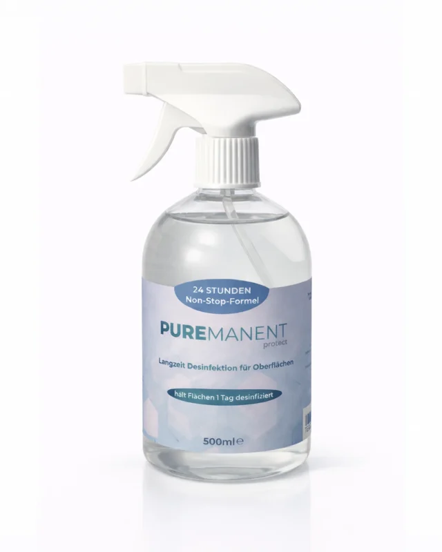 PUREMANENT Protect Flächendesinfektionsmittel mit 24 Stunden Langzeitwirkung 500 ml