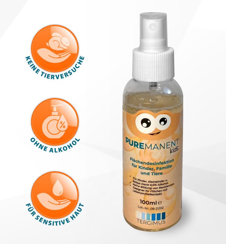 Puremanent Kids Flächendesinfektionsmittel ohne Alkohol 100ml