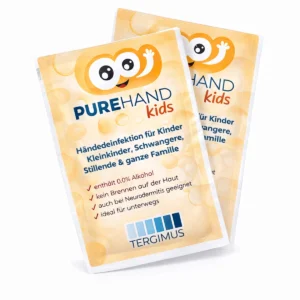 PUREHAND Kids Desinfektionstücher für Kinder, einzeln verpackt