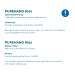 PUREHAND Kids Sicherheitshinweis und BAuA-Zulassung