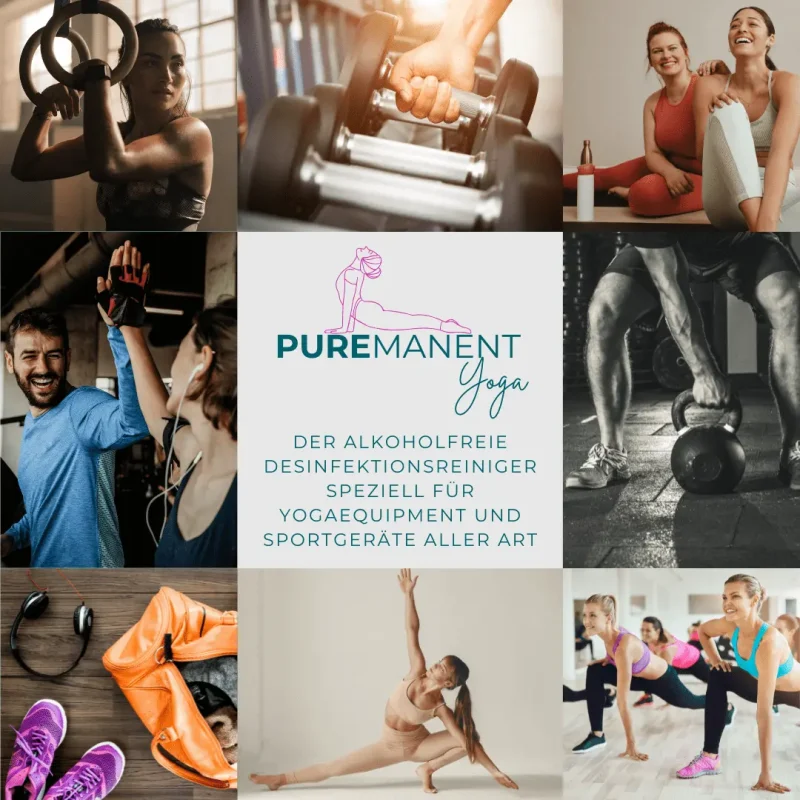 PUREMANENT Yoga alkoholfreier Desinfektionsreiniger für Yogaequipment und Sportgeräte