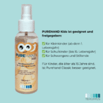 PUREHAND Kids ist freigegeben für Kleinkinder ab dem 1. Lebensjahr, Schulkinder und Schwangere