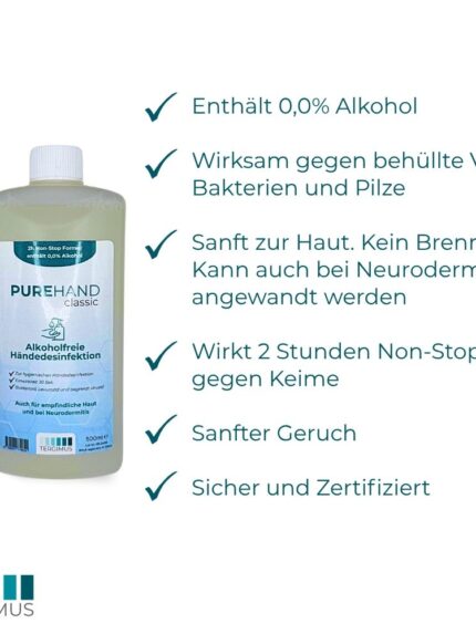 Euroflasche alkoholfreie Händedesinfektion