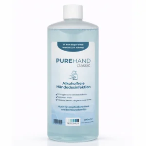 PUREHAND Classic 500 ml Händedesinfektion ohne Alkohol in der Euroflasche